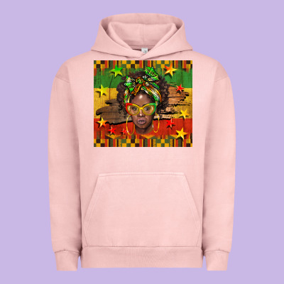 Juneteenth Black Women  Tumbler Urban Hoodie Designed By Barkaloodesign