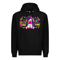 Black kindergarten we are done 1st here we come with uni Premium Hoodie - RanaPortraitStore