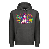 Charcoal Heather kindergarten we are done 1st here we come with uni Premium Hoodie - RanaPortraitStore