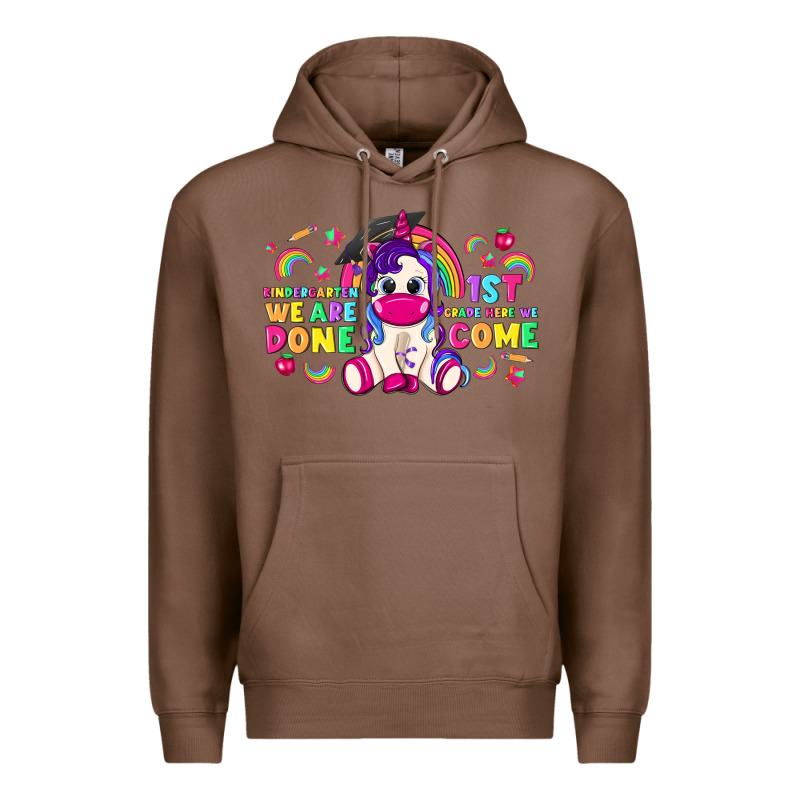 Kindergarten We Are Done 1st Here We Come With Uni Premium Hoodie by RanaPortraitStore | Teevron