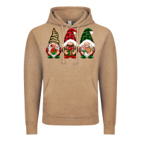 Vintage Coffee Christmas gnomes Vintage Hoodie - NancyCooperArtShop