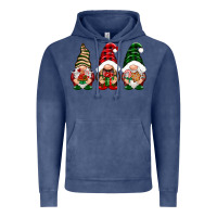 Vintage Denim Christmas gnomes Vintage Hoodie - NancyCooperArtShop
