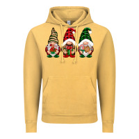 Vintage Mustard Christmas gnomes Vintage Hoodie - NancyCooperArtShop