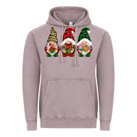 Vintage Zinc Christmas gnomes Vintage Hoodie - NancyCooperArtShop