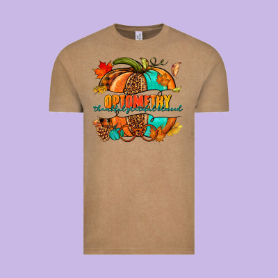 Optometry Thankful Grateful Blessed Pumpkin Vintage Tee Designed By Nancycooperartshop