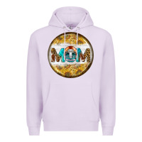 Lilac american football round earrings Premium Hoodie - BundleAndBundleShop