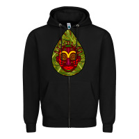 Black african masks teardrop  7 Zipper Hoodie - BundleAndBundleShop