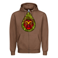 Chestnut african masks teardrop  7 Zipper Hoodie - BundleAndBundleShop