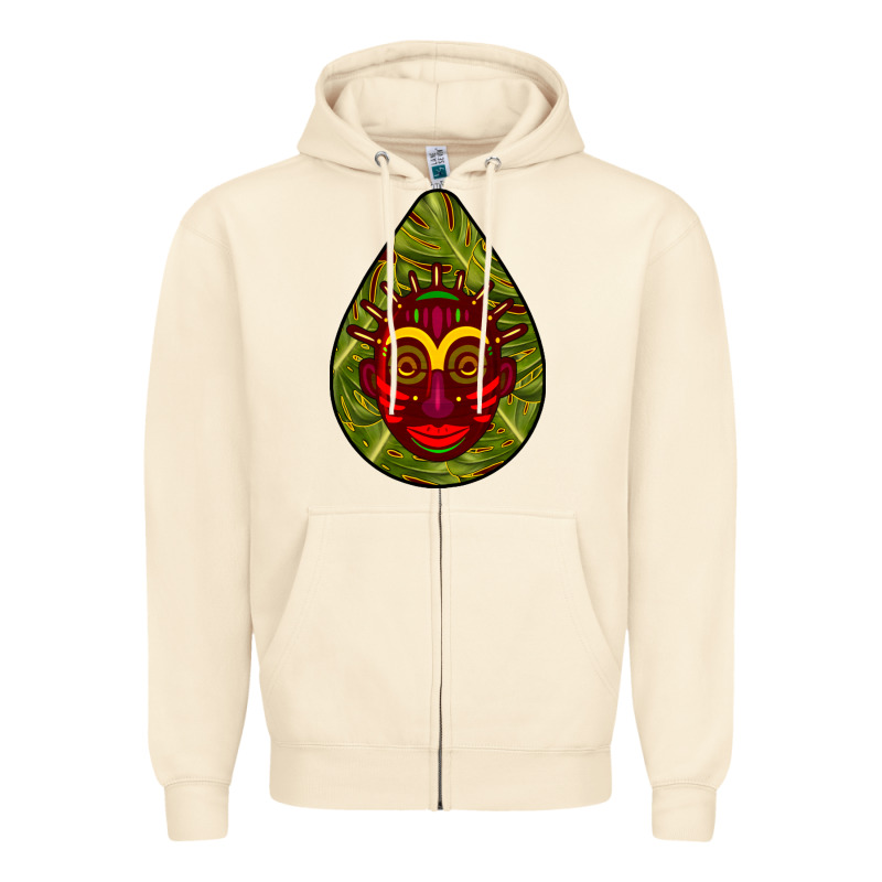 African Masks Teardrop  7 Zipper Hoodie by BundleAndBundleShop | Teevron