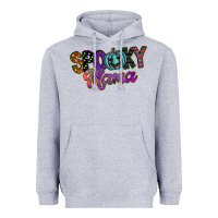 Heather Grey spooky mama Heavyweight Hoodie - SublimationCraftShop