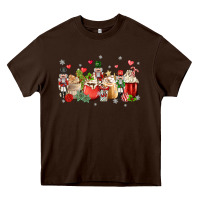 Chocolate Brown nutcracker coffee Heavy Core Tee - MaliasSmallBusiness