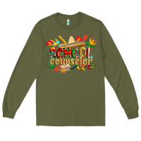 Army Green cinco de mayo school counselor Long Sleeve Tee - CowGirlArtShop