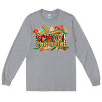 Heather Grey cinco de mayo school counselor Long Sleeve Tee - CowGirlArtShop