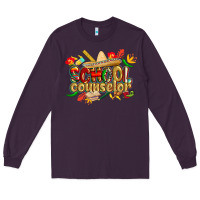 Plum cinco de mayo school counselor Long Sleeve Tee - CowGirlArtShop