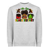Heather Grey We are black history Heavyweight Sweatshirt - FaDigitalArtStudio