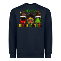 Navy We are black history Heavyweight Sweatshirt - FaDigitalArtStudio