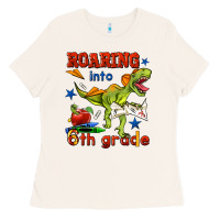 Bone roaring into 6th grade Ladies Tee - BundleAndBundleShop