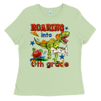 Matcha roaring into 6th grade Ladies Tee - BundleAndBundleShop