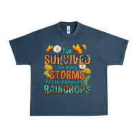 Midnight Navy I've Survived Too Many Storms Urban Heavy Tee - texasbilliewilder