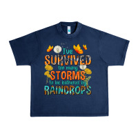 Navy I've Survived Too Many Storms Urban Heavy Tee - texasbilliewilder