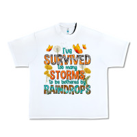 White I've Survived Too Many Storms Urban Heavy Tee - texasbilliewilder