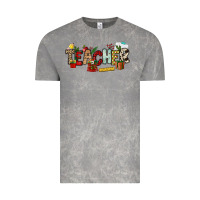 Cloud Rock Christmas Teacher Vintage Tee - NancyCooperArtShop