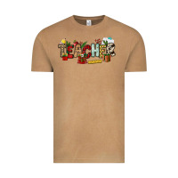 Vintage Camel Christmas Teacher Vintage Tee - NancyCooperArtShop