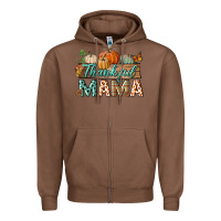 Chestnut thankful mama Zipper Hoodie - BundleAndBundleShop