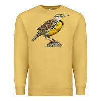 Antique Gold Western Meadowlark Premium Sweatshirt - LillyAllenDesigns