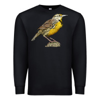 Black Western Meadowlark Premium Sweatshirt - LillyAllenDesigns