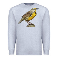 Heather Grey Western Meadowlark Premium Sweatshirt - LillyAllenDesigns