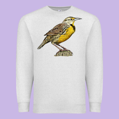Western Meadowlark Premium Sweatshirt Designed By Lillyallendesigns
