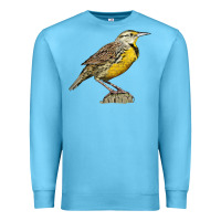 Ocean Blue Western Meadowlark Premium Sweatshirt - LillyAllenDesigns