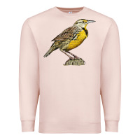 Pale Pink Western Meadowlark Premium Sweatshirt - LillyAllenDesigns