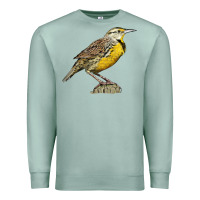 Seafoam Western Meadowlark Premium Sweatshirt - LillyAllenDesigns