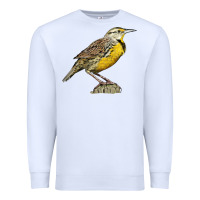 White Western Meadowlark Premium Sweatshirt - LillyAllenDesigns