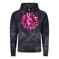 Cloud Black Breast Cancer Sunflower Vintage Hoodie - texasbilliewilder