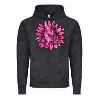 Vintage Black Breast Cancer Sunflower Vintage Hoodie - texasbilliewilder