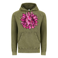 Vintage Olive Breast Cancer Sunflower Vintage Hoodie - texasbilliewilder