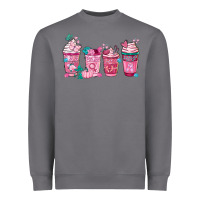 Breast Cancer Coffee Cups Heavyweight Sweatshirt | Teevron