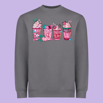 Breast Cancer Coffee Cups Heavyweight Sweatshirt Designed By Fadigitalartstudio