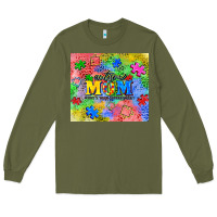 Army Green autism Long Sleeve Tee - CowGirlArtShop
