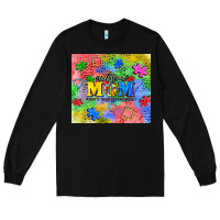 Black autism Long Sleeve Tee - CowGirlArtShop
