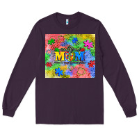 Plum autism Long Sleeve Tee - CowGirlArtShop