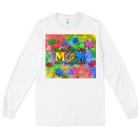 White autism Long Sleeve Tee - CowGirlArtShop