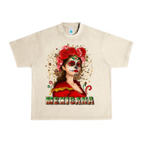 Sandshell Sugar skull girl with Mexicana Urban Heavy Tee - NancyCooperArtShop