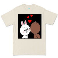 Bone brown bear cony bunny rabbit the kiss Premium Tee - tuanDangUi