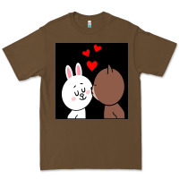Cacao brown bear cony bunny rabbit the kiss Premium Tee - tuanDangUi