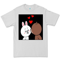 Brown Bear Cony Bunny Rabbit The Kiss Premium Tee | Teevron