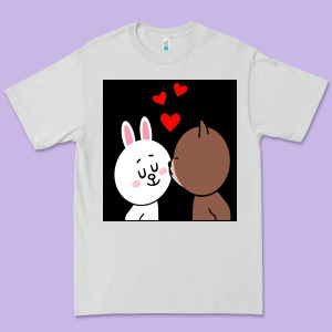 Brown Bear Cony Bunny Rabbit The Kiss Premium Tee Designed By Tuandangui